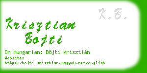 krisztian bojti business card