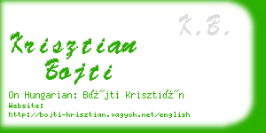 krisztian bojti business card